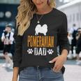 Herren Pomeranian Dad Geschenk Hund Papa Pommeratertag Geschenk Langarmshirts Geschenke für Sie