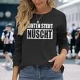 Hinten Steht Nüscht Auch Wat Nichts Dialect Berlinerisch S Langarmshirts Geschenke für Sie