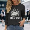 Hoy Se Bebe Spanish Cerveza Beer Long Sleeve T-Shirt Gifts for Her