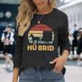 Hü Brid Pferd Kutsche Hybrid Kutscher Reiten Wortspiel Langarmshirts Geschenke für Sie