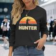Hunter Silhouette At Sunset Hunter Langarmshirts Geschenke für Sie