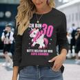 Ich Bin 30 Bitte Hilft Sie Mir Auf Unicorn 30Th Birthday S Langarmshirts Geschenke für Sie