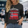 Ich Brauche Keine Therapie Ich Muss Nur Nach Norwegian Langarmshirts Geschenke für Sie