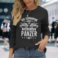 Ich Schnarche Nicht, Panzer Träume Langarmshirts, Lustiges Schlafshirt Geschenke für Sie