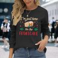 I'm Just Here For The Fruitcake Matters Christmas Cake Long Sleeve T-Shirt Gifts for Her