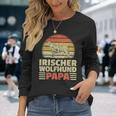 Irischer Wolfshund Papa Irish Wolfhound Windhund Besitzer Langarmshirts Geschenke für Sie