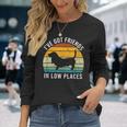 I've Got Friends In Low Places Basset Hound Retro Long Sleeve T-Shirt Gifts for Her