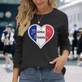 J'aime La France Flag I Love French Culture Paris Francaise Long Sleeve T-Shirt Gifts for Her