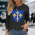 Joan Of Arc Coat Of Arms History Christianity Long Sleeve T-Shirt Gifts for Her