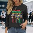 Joyous Kwanza Habari Gani African American Cultural Festival Long Sleeve T-Shirt Gifts for Her