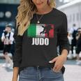 Judo Sport Italy Flag Italian Martial Artist Long Sleeve T-Shirt Gifts for Her