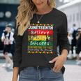 Junenth Is My Independence Day Black Pride Melanin Long Sleeve T-Shirt Gifts for Her
