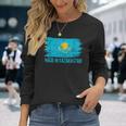 Kazakhstan Flag Langarmshirts Geschenke für Sie