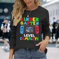 Kindergarten Level Complete Last Day Of School Graduate Boys Long Sleeve T-Shirt Gifts for Her