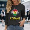 Kobani Kobane Kurdish Kurd Symbol Kurdistan Flag Langarmshirts Geschenke für Sie