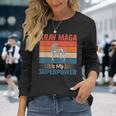 Krav Maga Es Mi Superpoder Krav Maga Camiseta de manga larga Regalos para ella