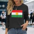 Kurdish Flag Kurdin Motif Rojava Pumpdistan Colours Langarmshirts Geschenke für Sie