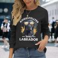 Labrador Employee Slogan Dog Langarmshirts Geschenke für Sie