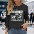 Leonberger Kein Pony Dog Dog Saying Dog Langarmshirts Geschenke für Sie
