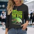 Leprechaun Fitness Absolutely Shamrokin' The Gym Long Sleeve T-Shirt Gifts for Her
