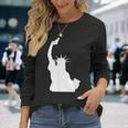 Let Freedom Ring Statue Of Liberty Picture Holding Gun Long Sleeve T-Shirt Gifts for Her