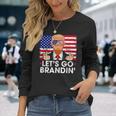 Let's Go Brandin' Anti Joe Biden Costume Long Sleeve T-Shirt Gifts for Her