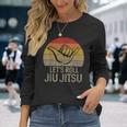 Let's Roll Jiu Jitsu Hand Brazilian Bjj Martial Arts Long Sleeve T-Shirt Gifts for Her