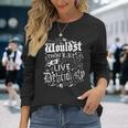 Live Deliciously Vintage Distressed Cottage Core Witch Long Sleeve T-Shirt Gifts for Her