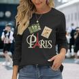 I Love Paris French Vintage Souvenir For Traveler Long Sleeve T-Shirt Gifts for Her