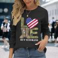 Love Our Veterans Day Proud Military Us Flag Men Women Long Sleeve T-Shirt Gifts for Her