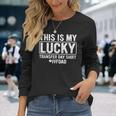 This Is My Lucky Transfer Day Ivf Dad Ivf Transfer Day Long Sleeve T-Shirt Gifts for Her