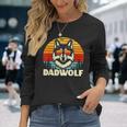 Lustige Geschenkeidee Papa Dadatertagater Wolf Dadwolf Langarmshirts Geschenke für Sie