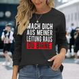 Mach Dich Aus Meiner Leitung Du Pörne Ritter Meme Langarmshirts, Witziges Meme-Langarmshirts Geschenke für Sie