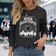 Maine Total Solar Eclipse 2024 Astrology Event Long Sleeve T-Shirt Gifts for Her