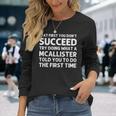 Mcallister Surname Family Tree Birthday Reunion Idea Long Sleeve T-Shirt Gifts for Her