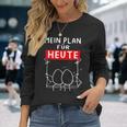 Mein Plan Für Heute Egg Schwcken Office Langarmshirts Geschenke für Sie