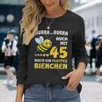 Mit 45 Noch Ein Flottes Bienchen 45 Geburtstag 45 Langarmshirts Geschenke für Sie