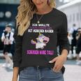 Was Mit Menschen Machen Unicorn Saying Langarmshirts Geschenke für Sie