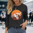 Motocross Sunset Supercross Fmx Dirt Bike Rider Long Sleeve T-Shirt Gifts for Her