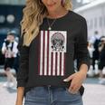 Native American Hustle Hard Hip Hop Hustlers Usa Flag Long Sleeve T-Shirt Gifts for Her