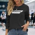 Native Tennessee State Pride Outline Long Sleeve T-Shirt Gifts for Her