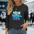 New York City New York City Graffiti Style Long Sleeve T-Shirt Gifts for Her