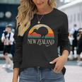 New Zealand Kiwi Vintage Bird Nz Travel Kiwis New Zealander Long Sleeve T-Shirt Gifts for Her
