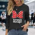 Nonna Mouse Family Vacation Bow Long Sleeve T-Shirt Gifts for Her