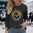 North America Total Solar Eclipse 2024 Cleveland Ohio Usa Long Sleeve T-Shirt Gifts for Her