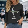 P-51 Mustang World War Ii Military Airplane Long Sleeve T-Shirt Gifts for Her