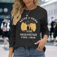 Papa Sohn Angler Geschenkater Sohn Angelpartner Angeln Kapuzenjacke Langarmshirts Geschenke für Sie