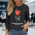 Parkinson's Disease Awareness April Month Red Tulip Long Sleeve T-Shirt Gifts for Her