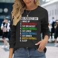 My Perfect Day Watching Football Watch Football Long Sleeve T-Shirt Gifts for Her