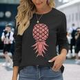 Pineapple Swinger Summer Fruit Gourmetegan Langarmshirts Geschenke für Sie